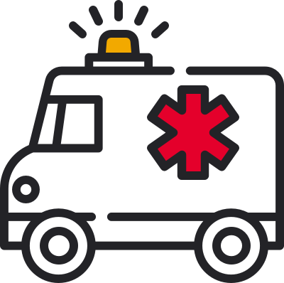 Ambulance background icon