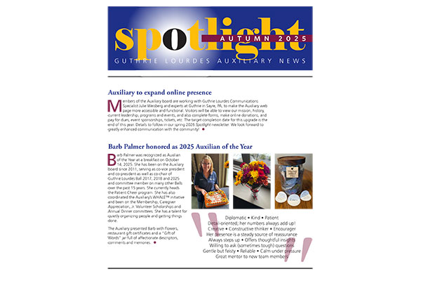 Spotlight newsletter