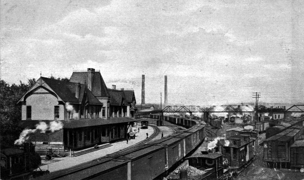 Lehigh Valley Railroad complex in Sayre, Pennsylvania.