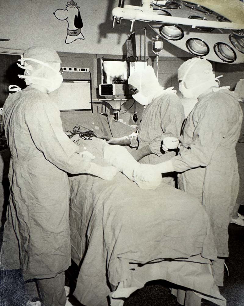 The OR team, 1970.