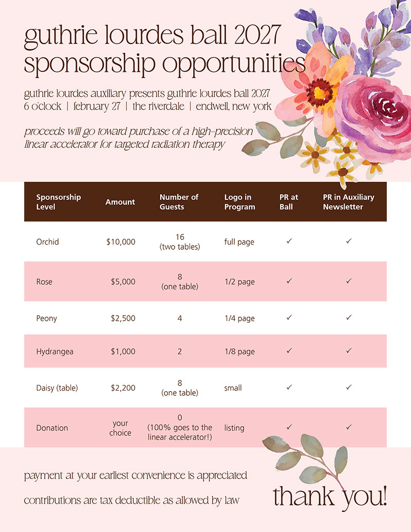 SPONSORSHIP OPPORTUNITIES
