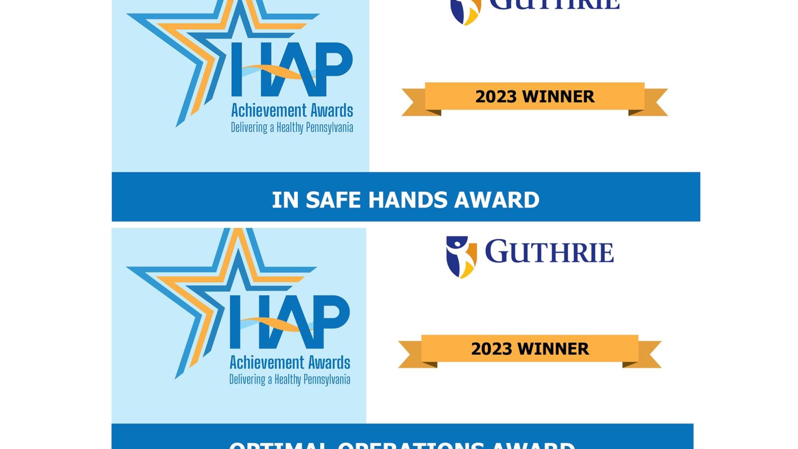 Guthrie Robert Packer Hospital Earns HAP Achievement Awards