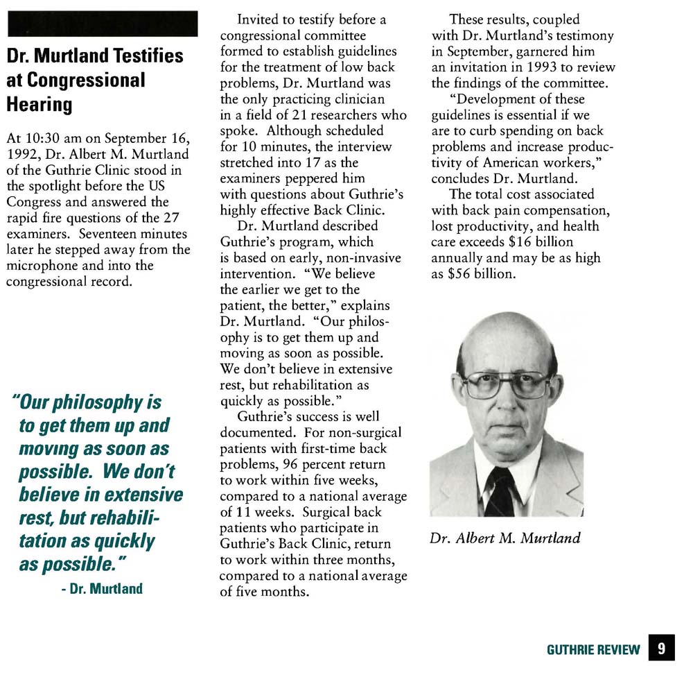 Dr. Albert M. Murtland