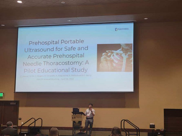 Guthrie EM Resident Awarded at PACEP Scientific Assembly