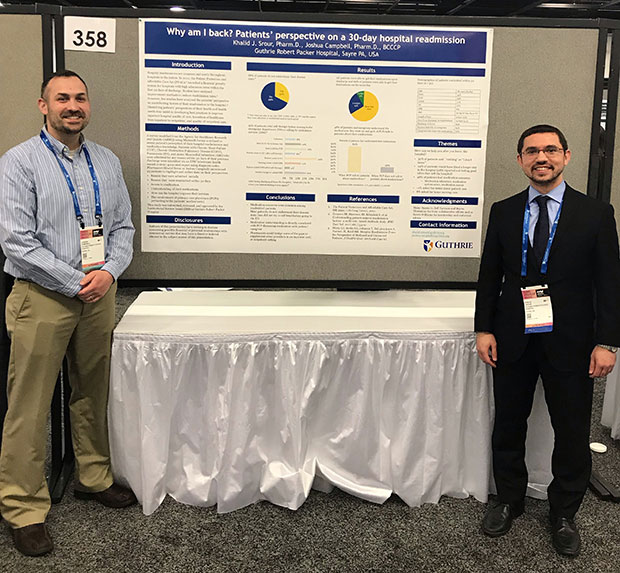 Residents presenting research 