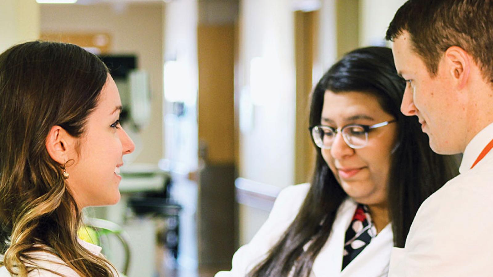 doctors talking