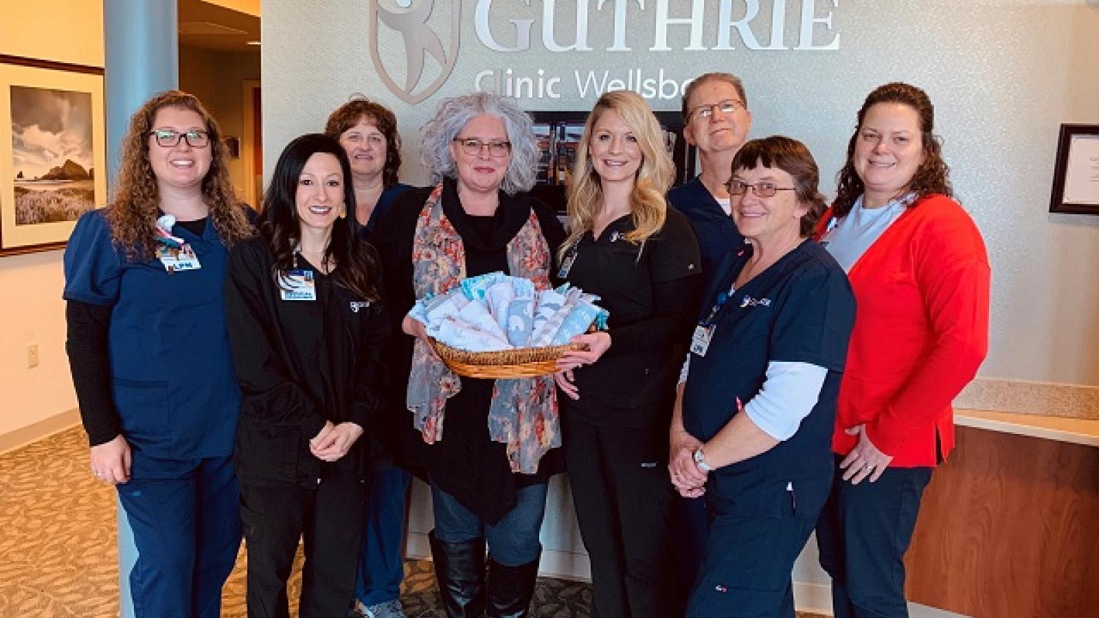 Guthrie Wellsboro Donates Blankets to Local Charity for Treatment of NAS Infants