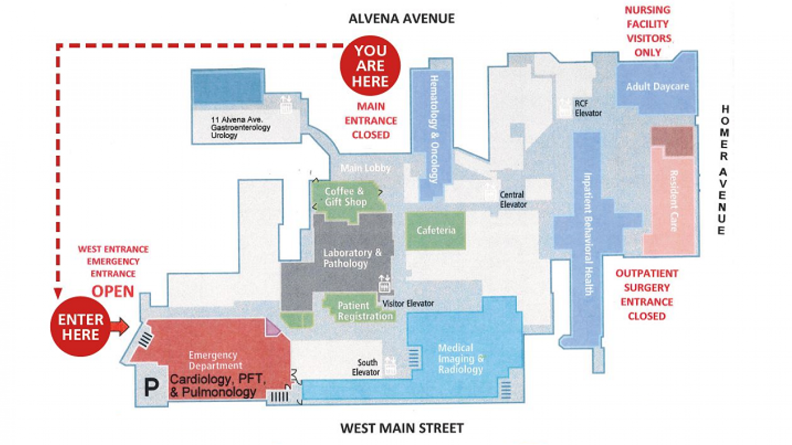 Map of new entrance