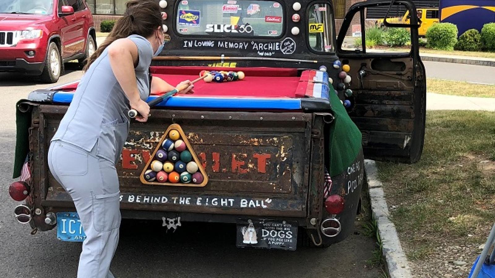 Guthrie Patient Thanks Staff with Visit from "Cue Ball Truck"