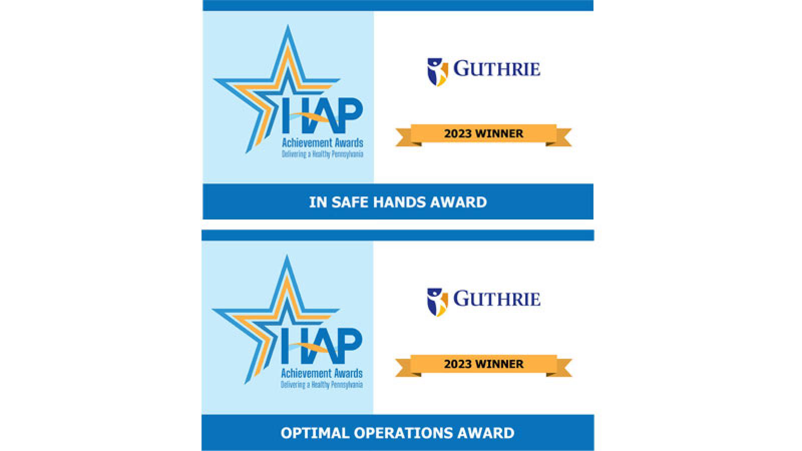 Guthrie Robert Packer Hospital Earns HAP Achievement Awards