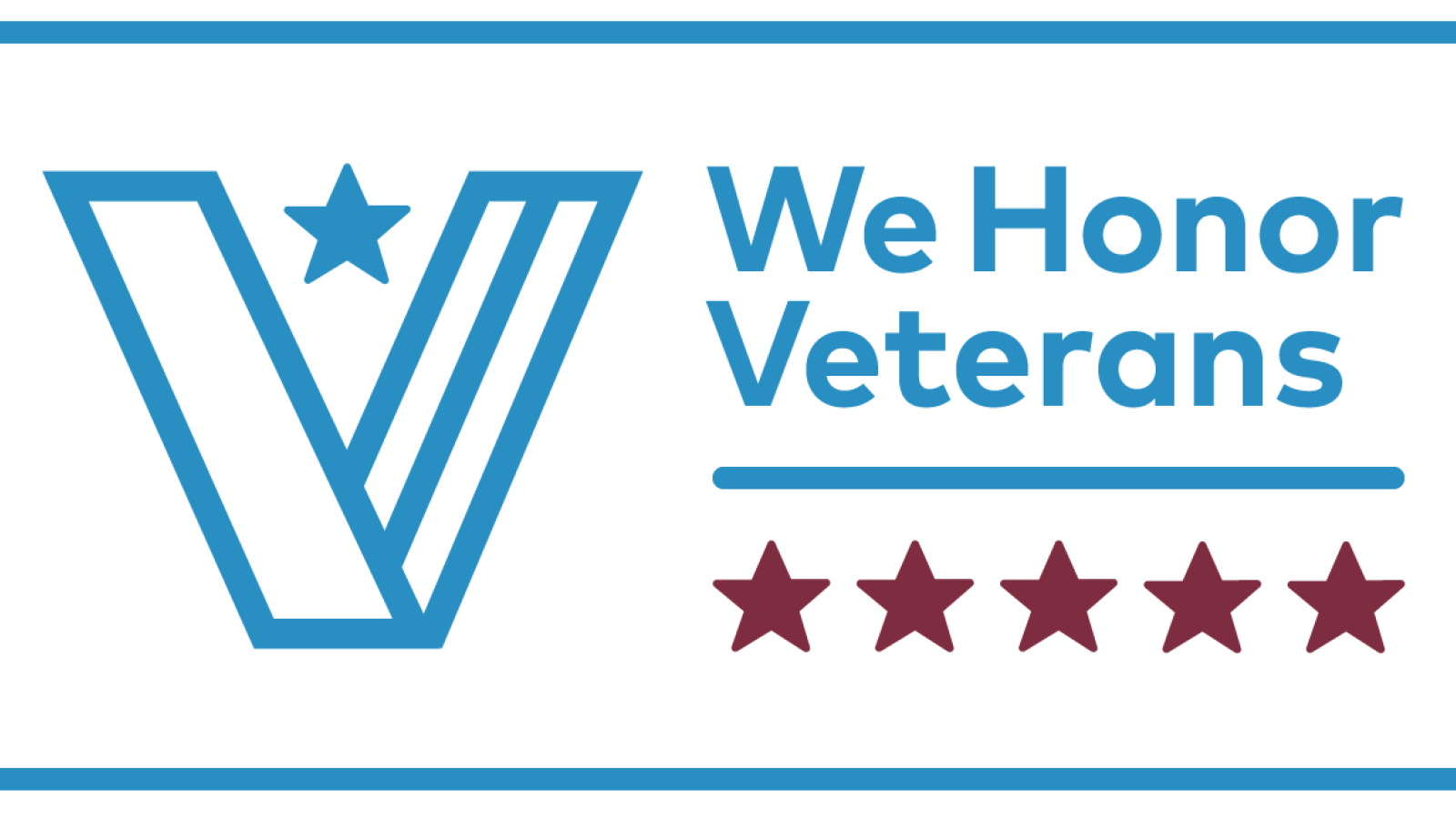 We Honor Veterans 5-Star logo.