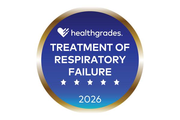 Five-Star Recipient for Treatment of Respiratory Failure