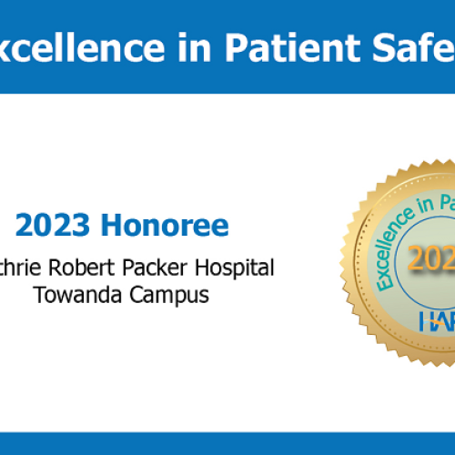 Guthrie Hospital Recognized for Excellence in Patient Safety