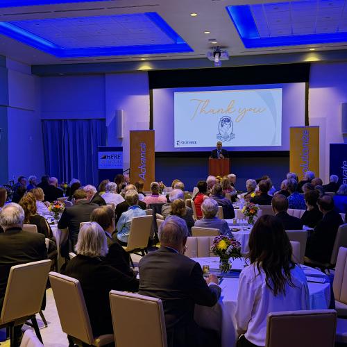 The Guthrie Clinic marked the completion of a major renovation to the Patterson Education Building & Mark and Debbie Stensager Auditorium on its Sayre campus during a special event Tuesday, April 7, celebrating philanthropy, partnership and a shared commitment to advancing education and research in rural healthcare. 