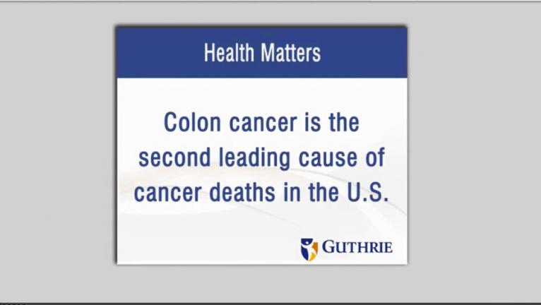 Health Matters - Dr. McDonald - Colon Cancer