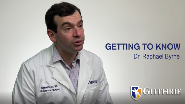 Get to know Raphael Byrne, MD from Guthrie General Surgery and Colorectal Surgery