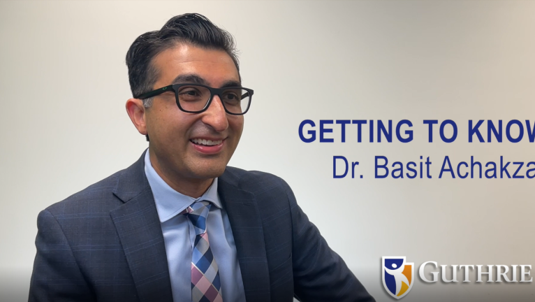 Get to know Basit Achakzai, MD, Chief of Guthrie Interventional Radiology